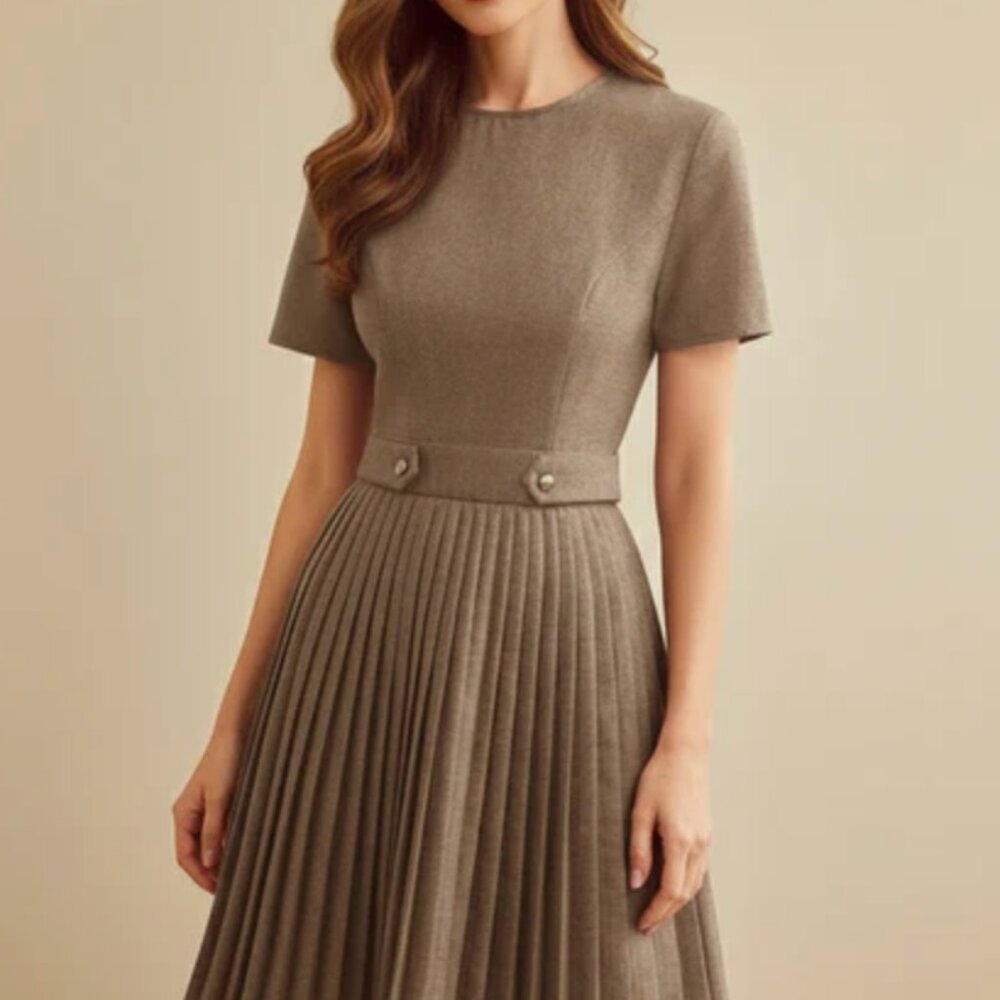 pleaded dress